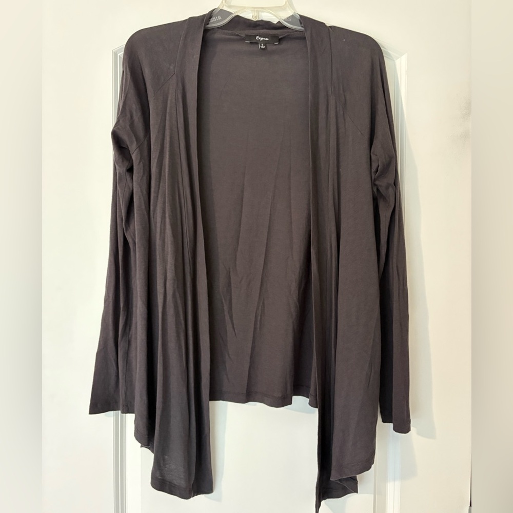 Express Gray Cardigan Sweater
